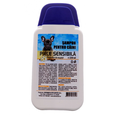  Sampon Hipoalergenic pentru Caini cu Piele Sensibila - 250 ml