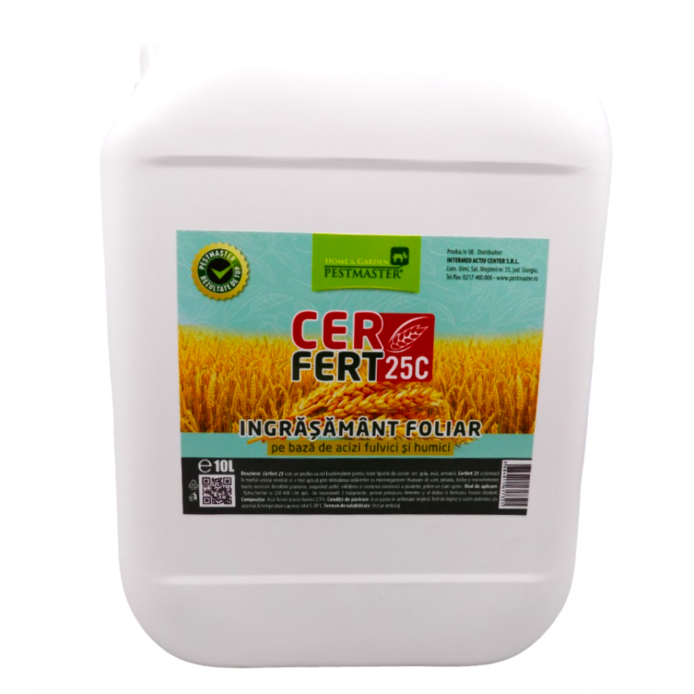  Cerfert 25C: Ingrasamant foliar pentru orz, grau, ovaz - 10L