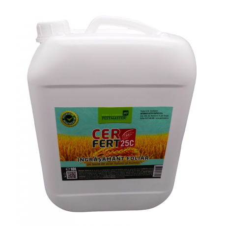  Cerfert 25C: Ingrasamant foliar pentru orz, grau, ovaz - 10L