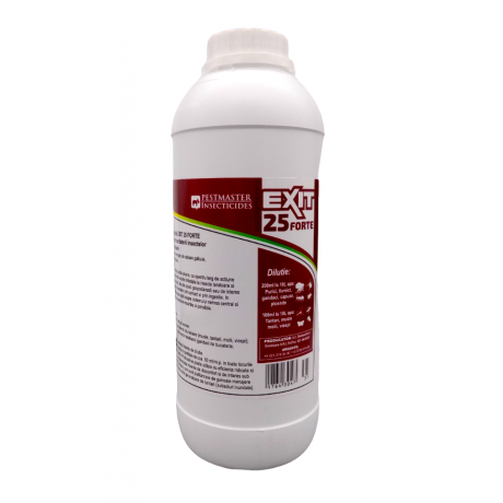 Exit 25 FORTE 1 L - Insecticid profesional, cu combatere rapida 