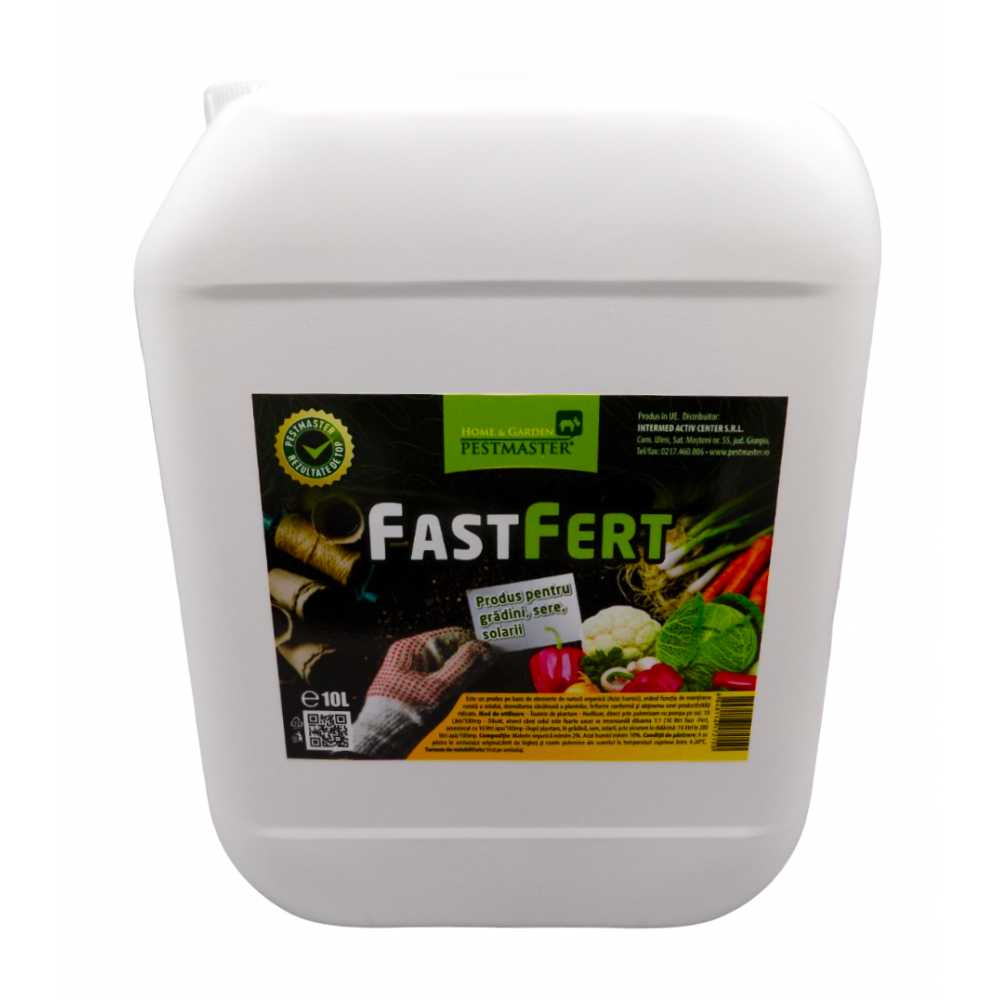  Fast Fert, 10 L: Dezinfectant ecologic pentru sere, gradini, solarii 