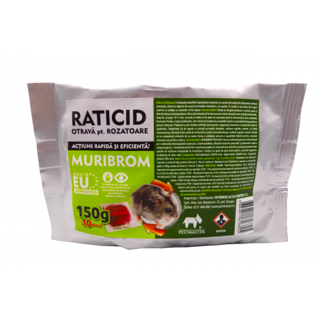 Muribrom - 150 gr: Pasta raticida impotriva rozatoarelor 