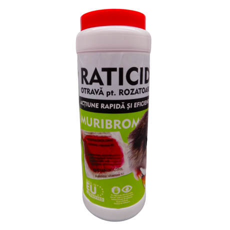 MURIBROM 400+100g: Raticid impotriva rozatoarelor