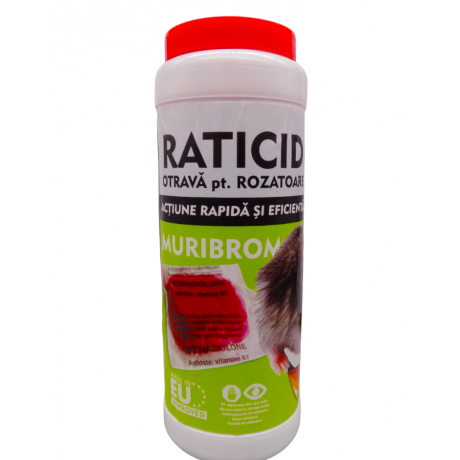 MURIBROM 400+100g: Raticid impotriva rozatoarelor