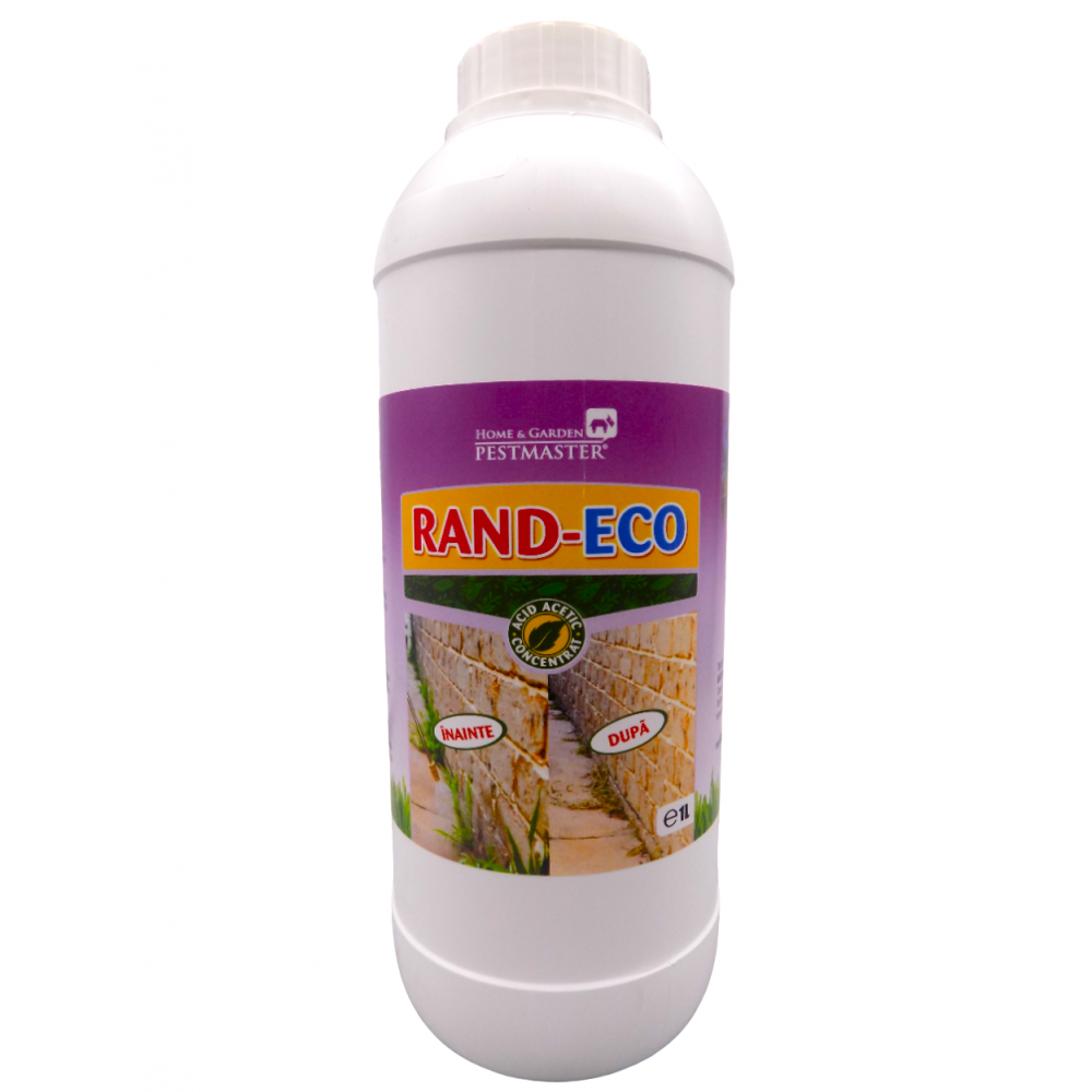  Pestmaster: Rand-Eco -  erbicid total pe baza de acid acetic concentrat, 1l.