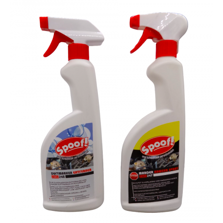 Promotie Pachet protectie Auto - Spray antirozatoare (750ml) Zag247 + Spray eliminare miros rozatoare (750ml) Zag248