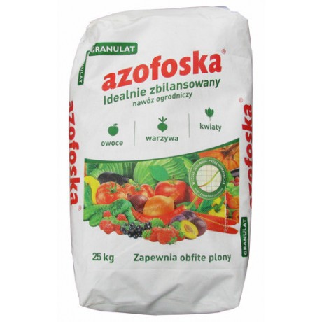 Azofoska: Ingrasamant Universal, granulat, pentru gradina, 25 kg