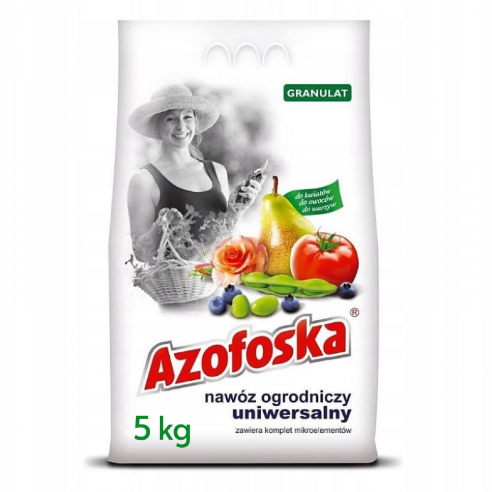 Azofoska: Ingrasamant Universal, granulat, pentru gradina, 5kg