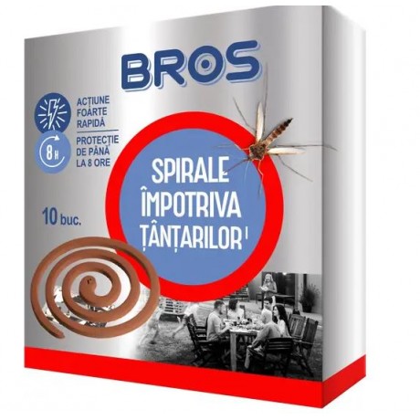  Spirale impotriva tantarilor (efect imediat) Bros, 10buc. (012)