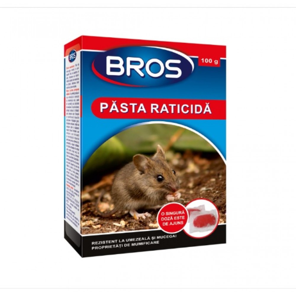  Bros: Pasta raticida impotriva rozatoarelor, 100gr (051)