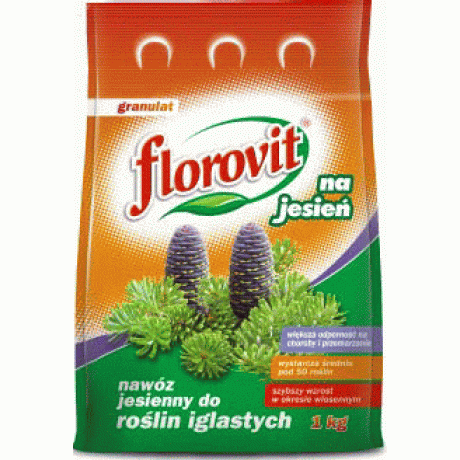 Florovit: Ingrasamant granulat de toamna pentru conifere, 3 kg 