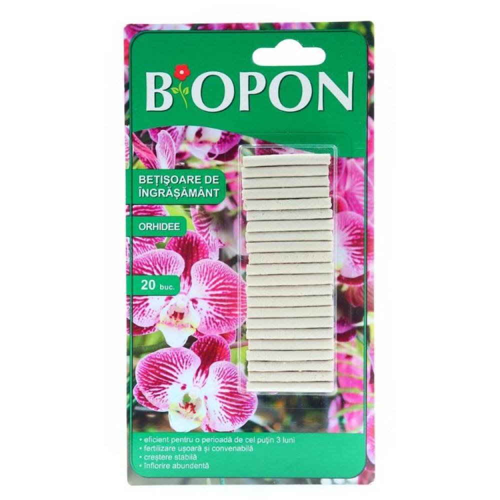 BIOPON: Ingrasamant pentru Orhidee Sticks, 20 buc.