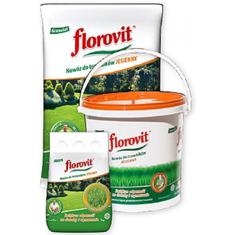 Florovit: Ingrasamant granulat de toamna pentru gazon, 8 kg 