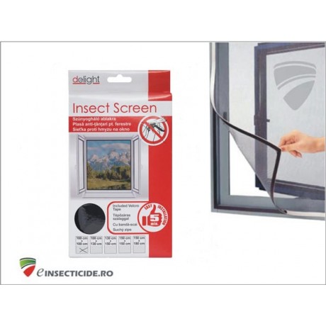 Plasa alba/neagra anti insecte pentru ferestre, (100x100)