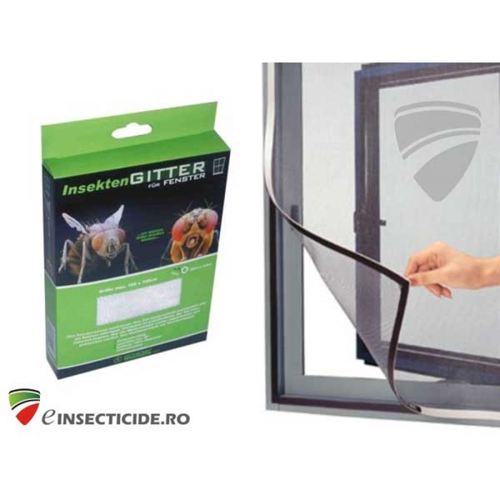 Plasa alba/neagra anti insecte pentru usi, (105x215)