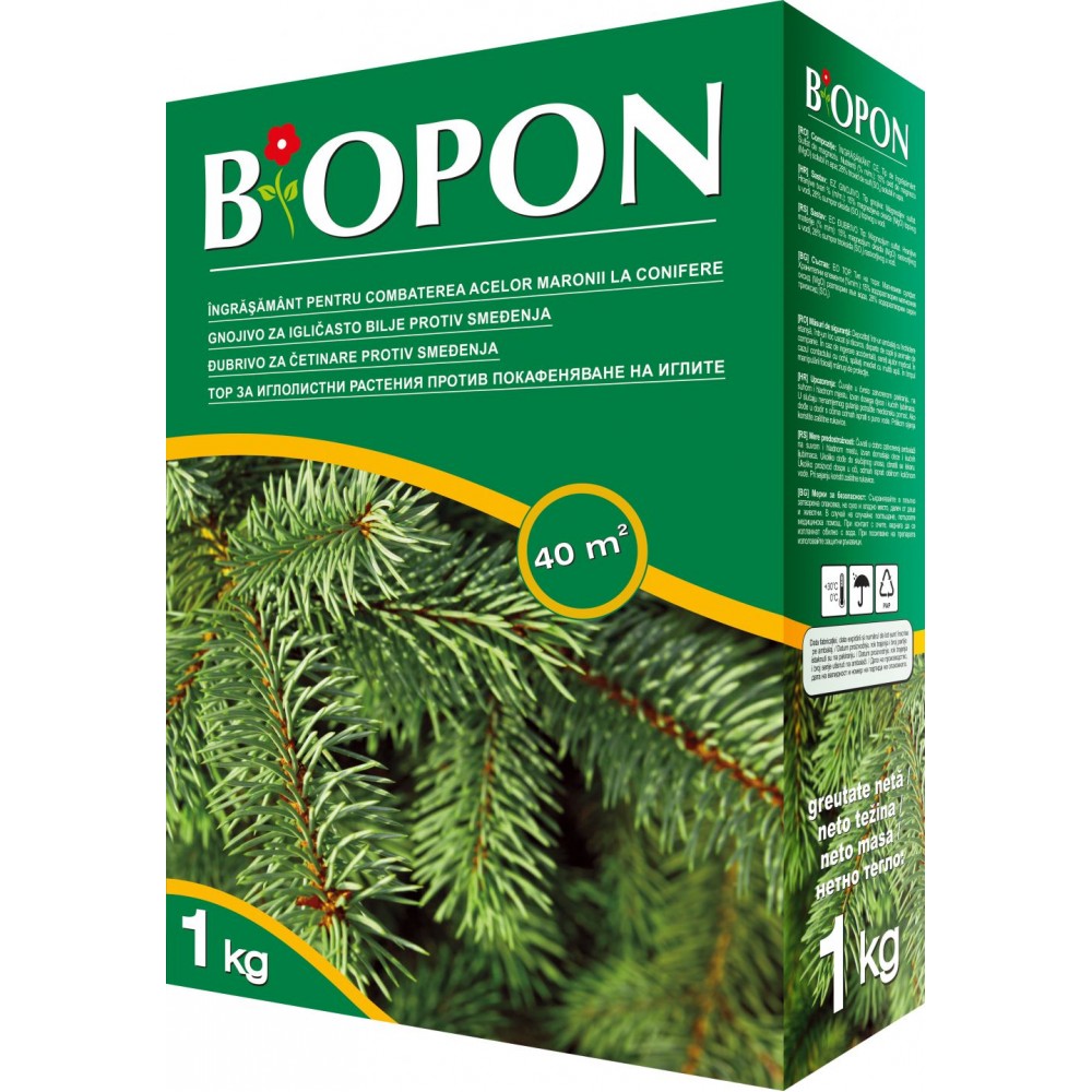 BIOPON: Ingrasamant pentru conifere, anti-ingalbenire, 1 kg