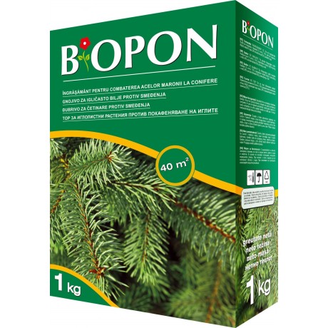 BIOPON: Ingrasamant pentru conifere, anti-ingalbenire, 1 kg