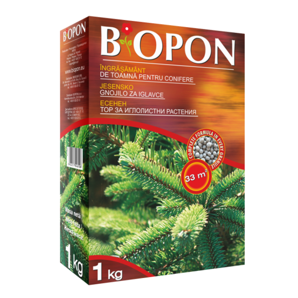 BIOPON: Ingrasamant de toamna pentru conifere, 1 kg