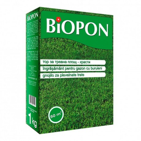 BIOPON: Ingrasamant pentru  gazon cu buruieni, 1 kg