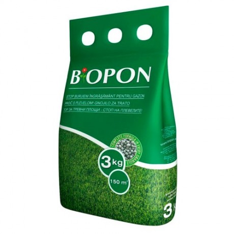 BIOPON: Ingrasamant de gazon cu buruieni, 3 kg