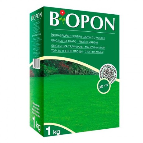 BIOPON: Ingrasamant de gazon cu muschi control, 1 kg