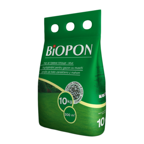 BIOPON: Ingrasamant de gazon cu muschi control, 10 kg 