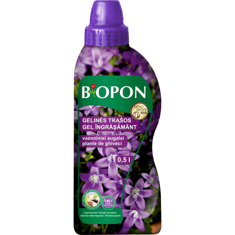 BIOPON: Ingrasamant gel pentru plante de ghiveci, 0,5 L