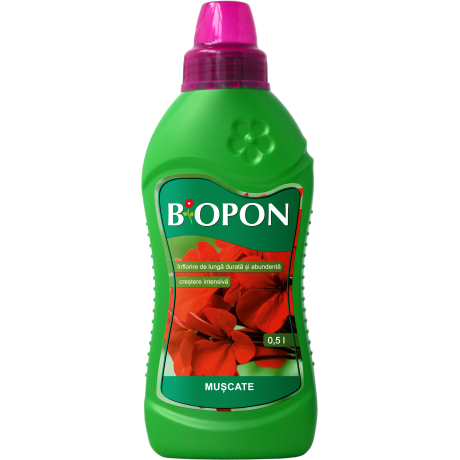 BIOPON: Ingrasamant pentru pelargonii  (422 specii muscata), 0,5 L  