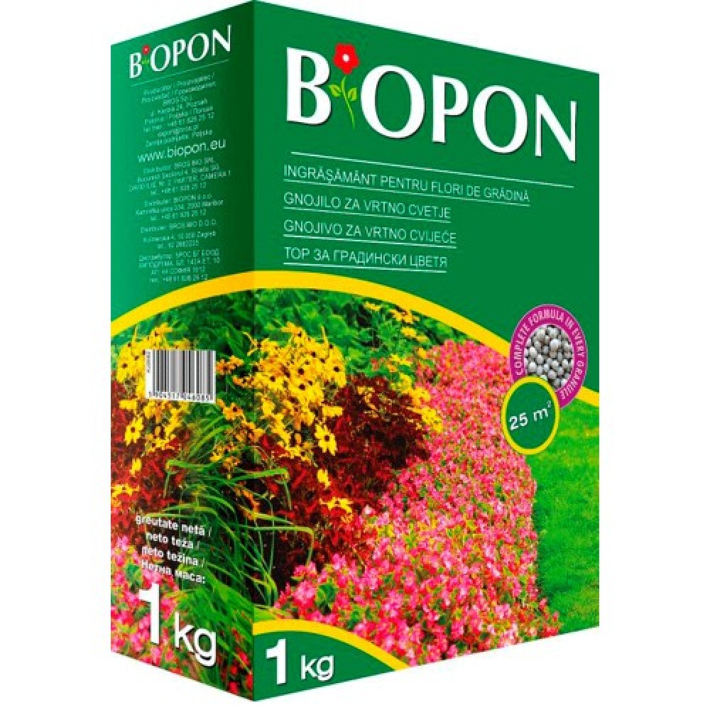 BIOPON: Ingrasamant pentru flori de gradina, 1 kg