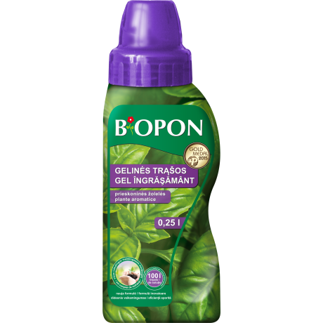 Biopon: Ingrasamant gel pentru plante aromatice, 0,25 L