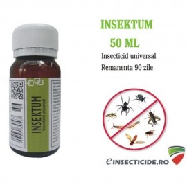 Insektum FORTE (50 ml): Insecticid ecologic impotriva insectelor taratoare si zburatoare 