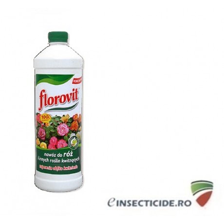 Florovit: Ingrasamant specializat lichid pentru trandafiri si alte plante cu flori, 1L