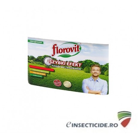 Florovit: Ingrasamant specializat granulat pentru gazon cu efect rapid, 25kg