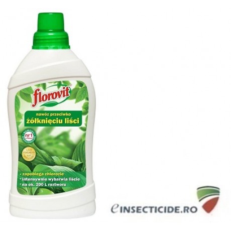 Florovit: Ingrasamant lichid ce preintampina ingalbenirea frunzelor, 1L 