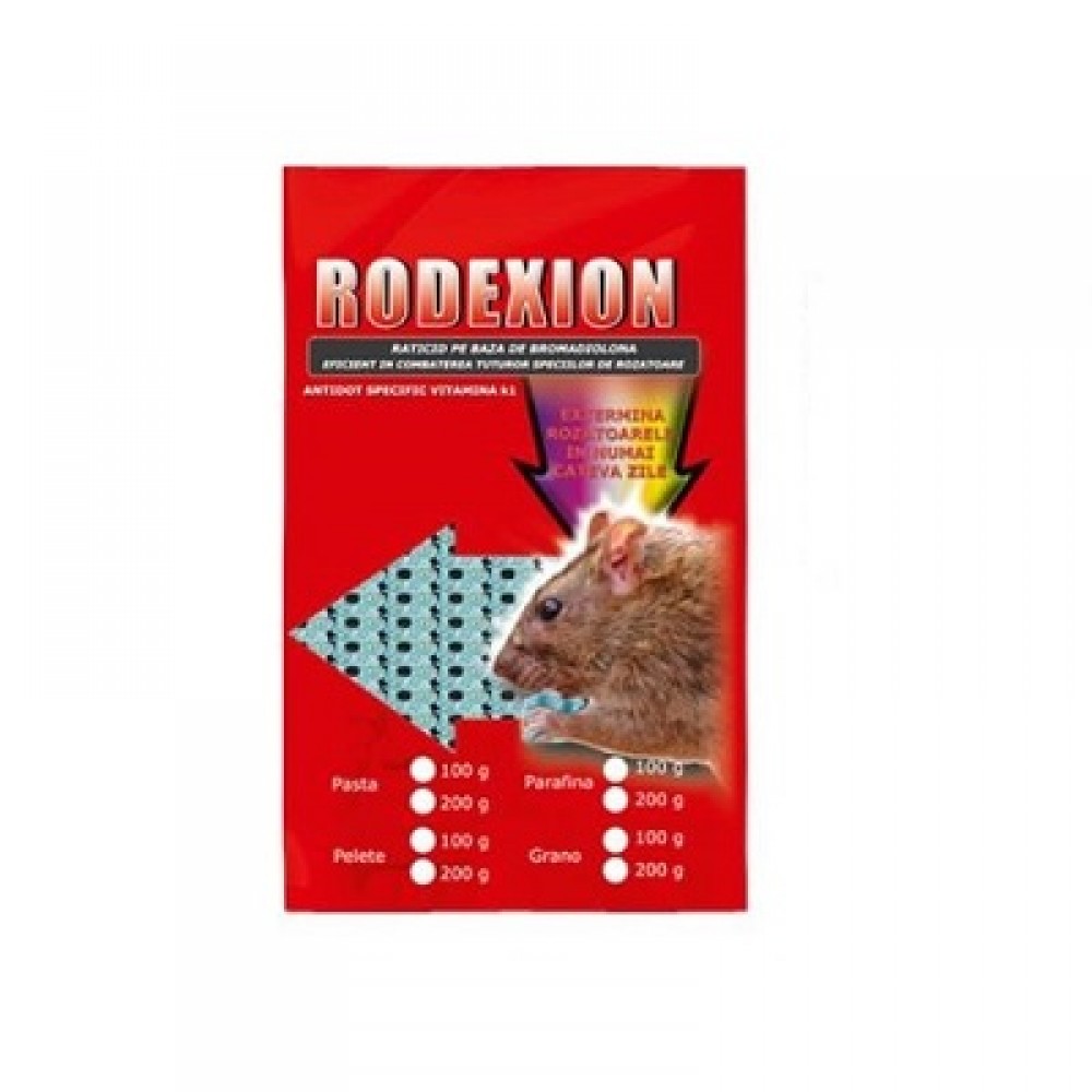 Rodexion, 200 gr: Pasta raticida impotriva rozatoarelor 