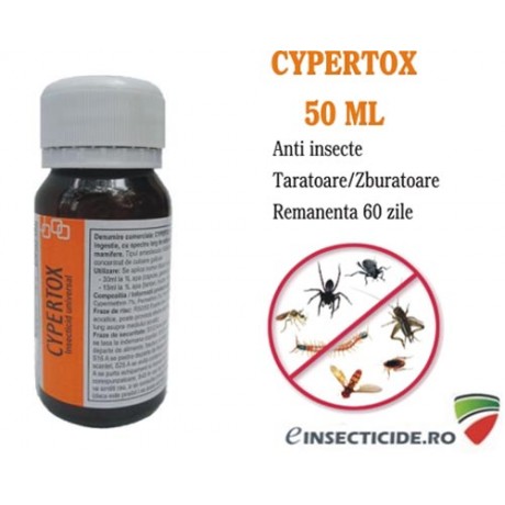  Cypertox FORTE 50 ml: Insecticid concentrat anti insecte 