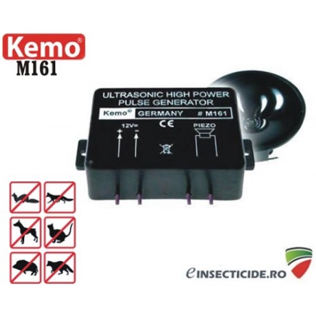 M161: Generator cu ultrasunete profesional anti porci mistreti (300 mp) 