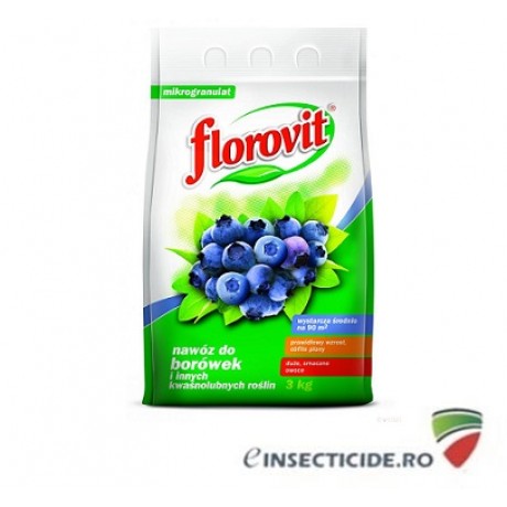 Florovit ingrasamant specializat granulat pentru afine/rhododendroni 3kg