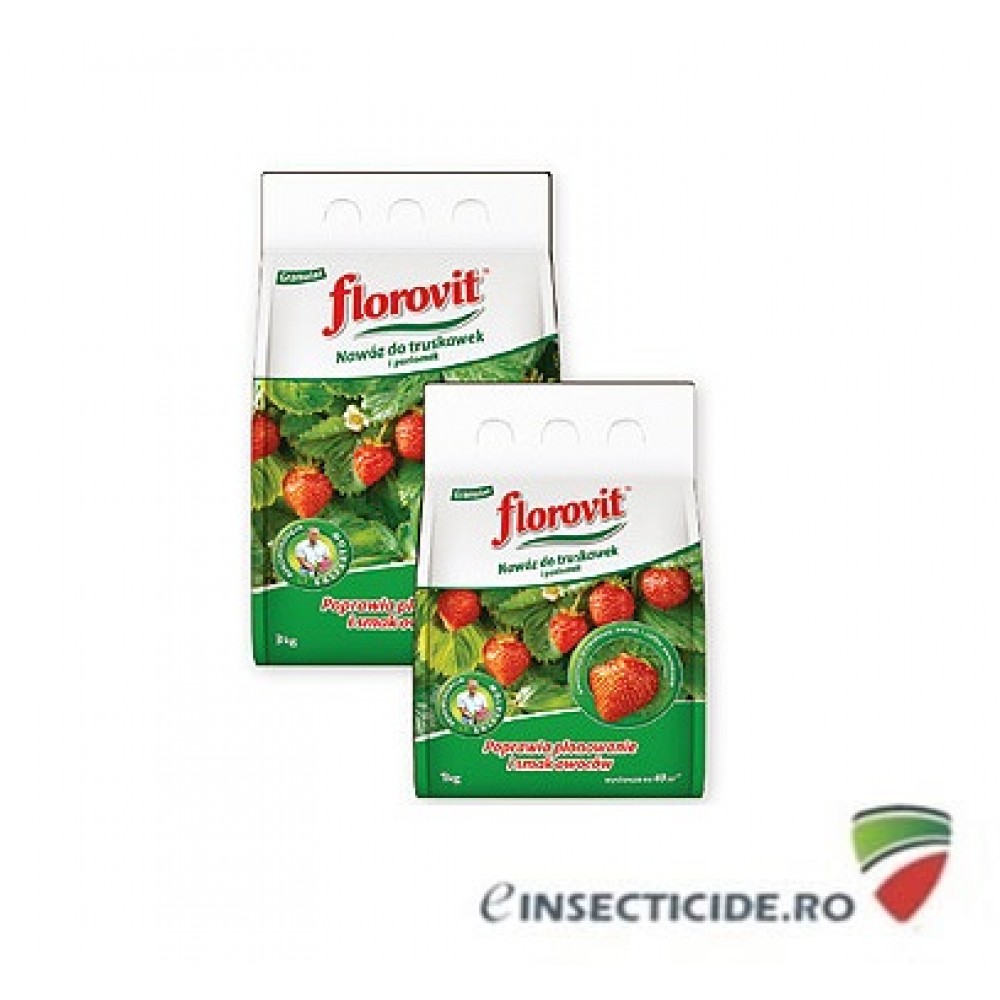 Florovit: Ingrasamant specializat granulat pentru capsuni, fragi si fructe de padure, 3kg