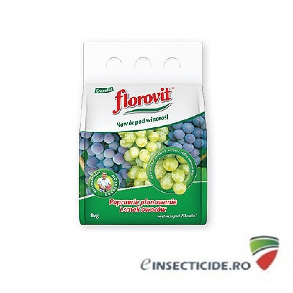 Florovit: Ingrasamant specializat granulat pentru vita-de-vie, 1kg