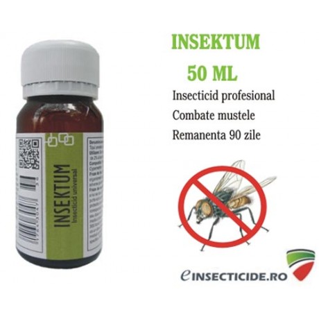 Insektum FORTE, 50 ml: Insecticid profesional anti tantari si muste 