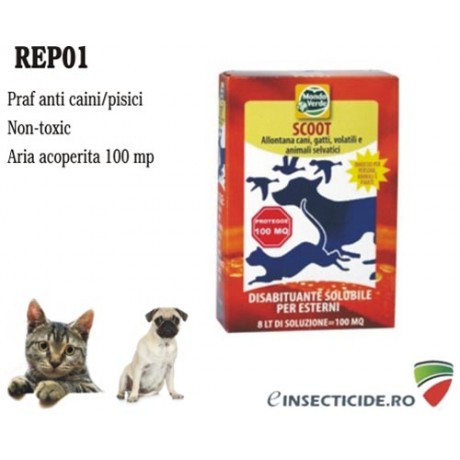 REP01: Praf solubil anti pisici si caini (150 gr) 